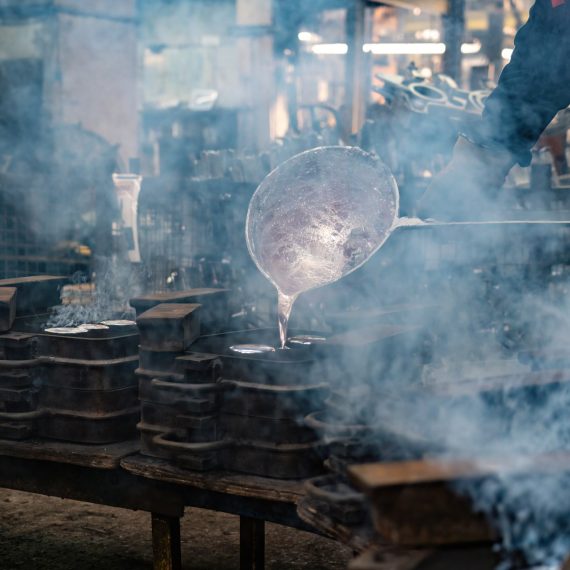 Aluminium sand casting